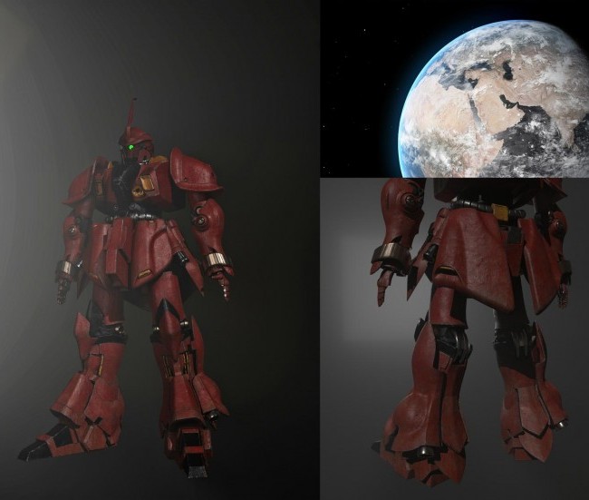 Space Environment, Texture & Zaku